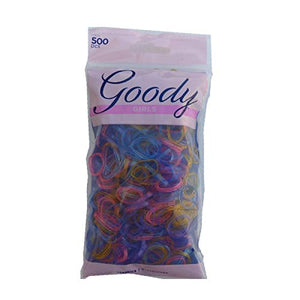 Goody Ouchless Glitter Latex Elastics Polybands Assorted Colors - 500CT