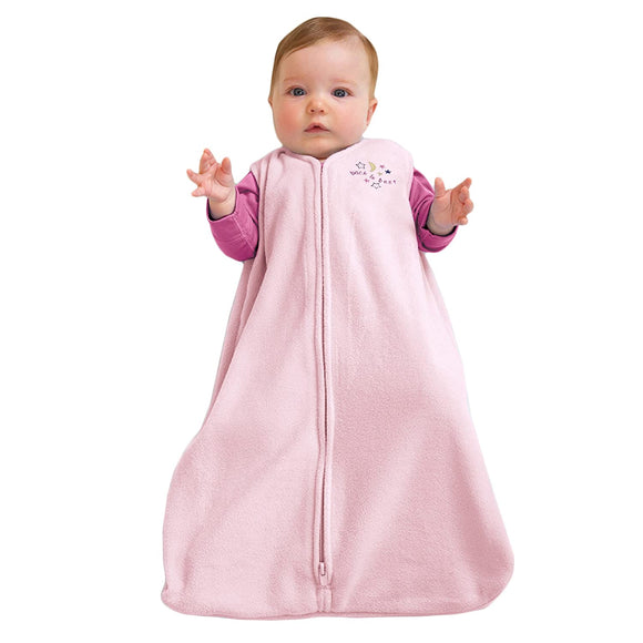 HALO SleepSack Wearable Blanket Micro Fleece, Small, Soft Pink