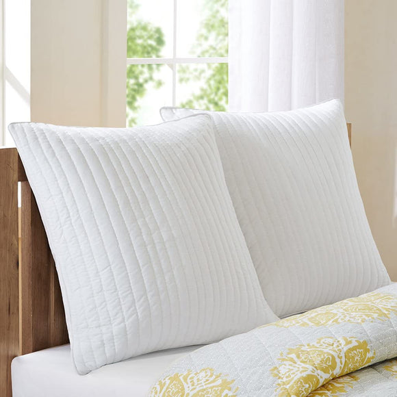 INK+IVY II11-227 Camila Quilted Euro Sham in White, 26