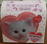 Rachel Hale Puppy Kitten 24 Valentines Day Cards 48 Heart Shaped Seals Mailbox