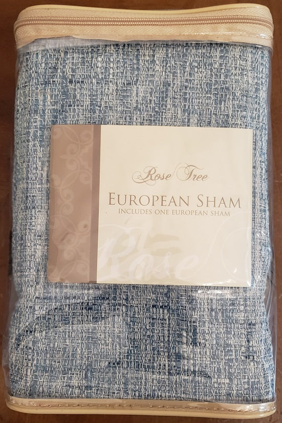 Rose Tree Odessa Beige/Blue One European Pillow Sham, 26
