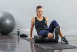 SKLZ 20-Inch Memory Foam Trainer Roller with Self-Guided Rolling Illustrations