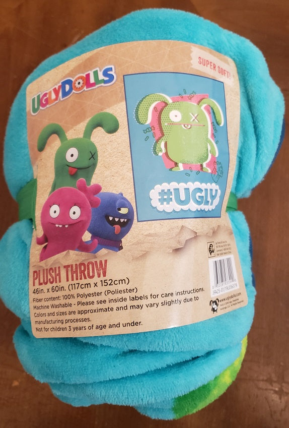 Ugly Dolls Multi-Color Super Soft Plush Throw Blanket 46