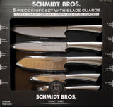 Schmidt Bros. Legacy Series, 5 Pc Ultra Sharp Knife Set + Blade Guards
