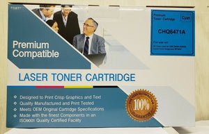 Premium Compatible Laser Toner Cartridge Cyan CHQ6471A
